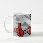 Fun Red Ninja Design Kaffeetasse (Links)