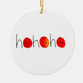 Fun Red Nose Ho Ho Weihnachten Keramik Ornament