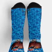 Fun Red Octopus Socken (Oben)