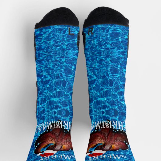 Fun Red Octopus Socken (Oben)