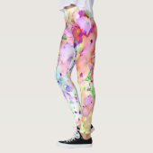 Fun Red, Orange, Lila & Green Paint Spritzer Leggings (Links)