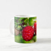 Fun Red Raspberries Kaffeetasse (Vorderseite Links)
