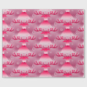 Fun Red Reindeer Geschenkpapier (Flach)