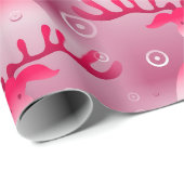 Fun Red Reindeer Geschenkpapier (Rolleneckpunkt)