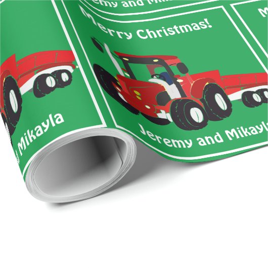 Fun Red Tracker und Trailer Geschenkpapier (Rolleneckpunkt)