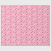 Fun Red, White Bonbon Candy All-Occasion Pink Geschenkpapier (Flach)