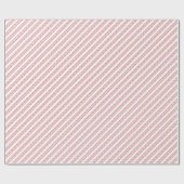 Fun Red & White Candy Strip Festliche Weihnachten Geschenkpapier (Flach)