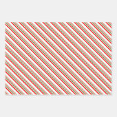 Fun Red, White, Green Christmas Inspiriert Muster Geschenkpapier Set (Vorderseite 3)
