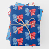 Fun Red White und Blue Designed Geschenkpapier Set (Beispiel)