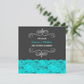 Fun Redneck Vintag Chalkboard Hochzeit Einladung (Stehend Vorderseite)