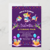 Fun Regenbogenhai Ballon Geburtstagsjunge (Vorderseite)