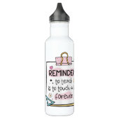 Fun Reminder Note Personalised Teacher Edelstahlflasche (Links)
