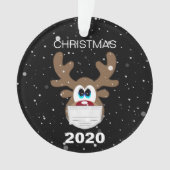 Fun Rentier 2020 Weihnachtsbaum Ornament (Vorderseite)