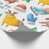 Fun Rentier Holiday Wrapping Paper Geschenkpapier (Ecke)
