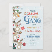 Fun Rentier Weihnachts-Party Einladung (Vorderseite)