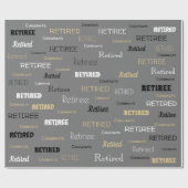 Fun Retiree-Geschenkpackung Geschenkpapier (Flach)