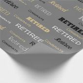 Fun Retiree-Geschenkpackung Geschenkpapier (Ecke)