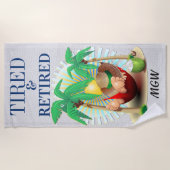 Fun Retirement Beach Handtuch (Vorderseite)