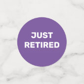 Fun Retirement Party Tabelle Confetti Konfetti (Klein Vorderseite)