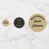 Fun Retirement Party Tabelle Confetti Konfetti (Vorderseiten)