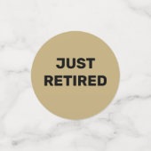 Fun Retirement Party Tabelle Confetti Konfetti (Klein Vorderseite)