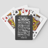 Fun Retirement Playing Cards | Custom Personaliz Spielkarten (Rückseite)