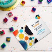 Fun Retro 80’s Happy Birthday Abstrakt Personalize Karte