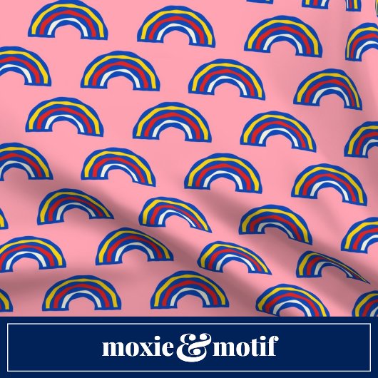 Fun Retro 80er Primäre Farbenbügel auf Niedlich ro Kissen