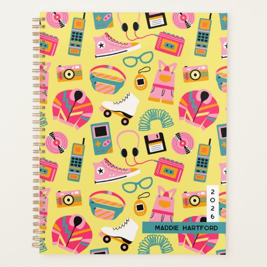 Fun retro 90s nostalgia – drawings Y2K revival Planer (Vorderseite)