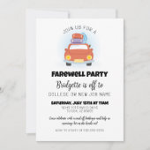 Fun Retro Abschluss Abschied nehmen Einladung (Vorderseite)
