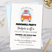 Fun Retro Abschluss Abschied nehmen Einladung