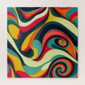 Fun Retro Abstraktes Puzzle (Vertikal)