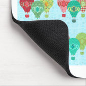 Fun Retro Balloons Vintage Pasta Kunst Mousepad (Ecke)