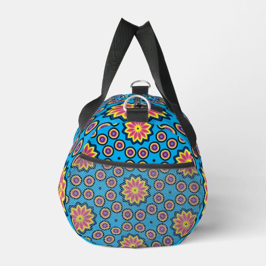 Fun Retro Blume Power Duffle Bag (Rechts)