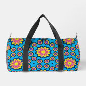Fun Retro Blume Power Duffle Bag (Rückseite)