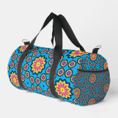 Fun Retro Blume Power Duffle Bag (Rechte Ecke)