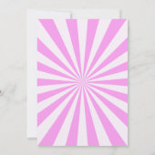 Fun Retro Bowling Birthday Girl Party Einladung (Rückseite)