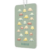 Fun Retro Car Personalisiert Autolufterfrischer (Links)