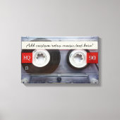 Fun Retro Cassette Leinwanddruck (Vorderseite)