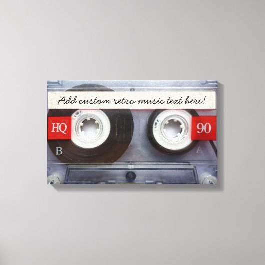Fun Retro Cassette Leinwanddruck (Vorderseite)