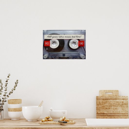 Fun Retro Cassette Poster (Küche)