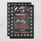 Fun Retro Chalkboard Pub Sign Birthday Einladungen (Vorne/Hinten)