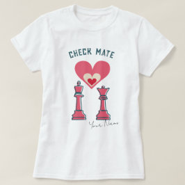 Fun Retro Checkmate Valentine Geschenke Paar T - S T-Shirt