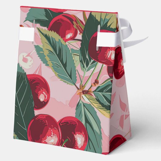 Fun Retro 'Cherry Pop' Rosa Geschenkschachtel (Rückseite)