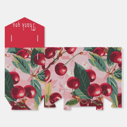 Fun Retro 'Cherry Pop' Rosa Geschenkschachtel (Ungefaltet)