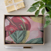 Fun Retro 'Cherry Pop' Rosa Seidenpapier (Geschenk)