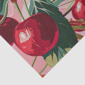 Fun Retro 'Cherry Pop' Rosa Seidenpapier (Ausschnitt)