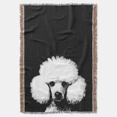 Fun Retro Chic Pop Art Poodle Decke
