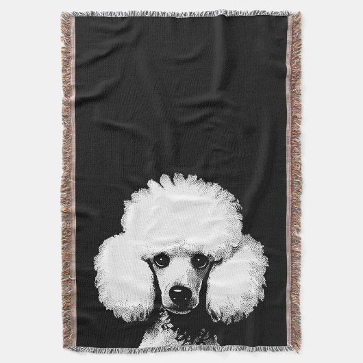 Fun Retro Chic Pop Art Poodle Decke