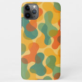 Fun Retro Classic Amorphous Shapes Art Pattern iPhone Hülle (Rückseite)
